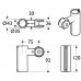 Держатель ручной душевой лейки Ideal Standard CONTOUR S6477AC