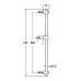 Душевая штанга Roca Stella 700 mm 5B0205C00