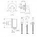 Набор для гигиенического душа «IDEAL STANDARD 3 в 1» Ideal Standard B0040AA