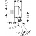 Шланговое подключение Hansgrohe Fixfit E 27505000