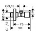 Вентиль угловой S Hansgrohe 13901000