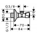Вентиль угловой Hansgrohe 13902000