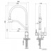 Смеситель для кухонной мойки с выдвижной лейкой (для фильтра) Elghansa KITCHEN Pure Water 56B5128