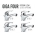 REMER Giga Four G024 Смеситель для ванны (хром)