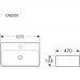 Раковина накладная Ceramica Nova Aura 60 х 47 см CN2001