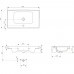 Раковина встраиваемая Cersanit Crea 80, 1 отв., белый P-UM-CRE80/1