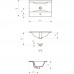 Раковина встраиваемая Cersanit Ontario 50, 1 отв., белый P-UM-On50/1