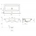 Раковина встраиваемая Cersanit Como 80, 1 отв., белый S-UM-COM80/1-w