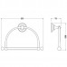  Полотенцедержатель "полукольцо"  Schein 7053025