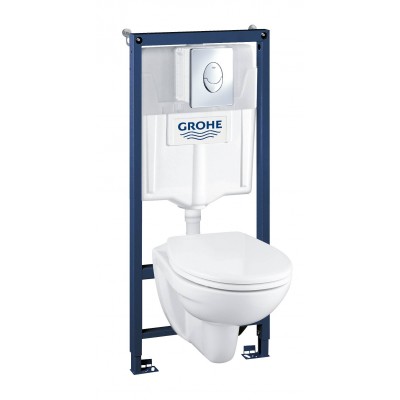 Комплект инсталляция с унитазом и клавишей GROHE Solido Perfect 39192000