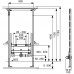 Инсталляция для биде TECE TECEprofil, высота 1120 мм 9330000