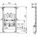 Инсталляция для биде TECE TECEprofil, высота 820 мм 9330005