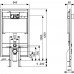 Инсталляция для унитаза TECE TECEprofil глубина 8 см, высота 1200 мм 9300040