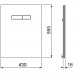 Панель смыва TECE TECElux с механическим блоком управления, черная 9650005