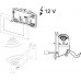 Механизм дистанционной активации смыва унитаза TECE TECEplanus для поручней, питание от сети 12 В 9240355