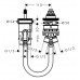 Скрытая часть для смесителя на борт ванны на 2 отверстия Hansgrohe Metropol 13159180