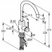 Смеситель для кухонной мойки Kludi Bozz 428510576