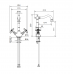 Смеситель для раковины Migliore Princeton ML.PRN-834.BR