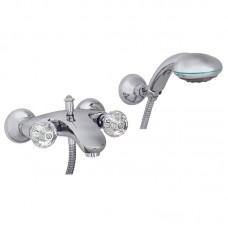 Смеситель для ванны с душем Migliore Korona Swarovski ML.KRN-4702.CR