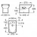 Биде напольное Roca Dama Senso 357517000