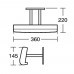 Опора для спины фиксированная Ideal Standard MULTI SYSTEM S6637AC