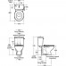 Чаша напольного унитаза унитаз Ideal Standard CONTOUR S304701