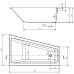 Акриловая ванна Cersanit Crea 160x100, левая, белый P-WA-CREA*160-LNL