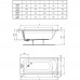 Акриловая ванна Ideal Standard SIMPLICITY W004201