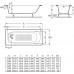 Чугунная ванна Roca Continental 170x70 21290100R с антискольжением