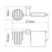 Держатель туалетной бумаги с держателем освежителя воздуха Wasserkraft Donau K-9459