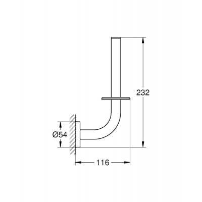 Держатель запасного рулона бумаги GROHE Essentials 40385GL1