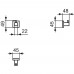Одинарный крючок для одежды Ideal Standard IOM SQUARE E2192AA