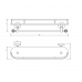 Полка с галереей (с полотенцедержателем) 36 см. Migliore Amerida ML.AMR-60.429.CR