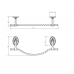 Полотенцедержатель 63 см. Migliore Edera ML.EDR-60.322.BR