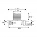 Трап дренажный TECE TECEdrainpoint S 110, низкий с универсальным фланцем Seal System 3601100