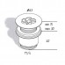 Слив для раковины d-63 mm 1"1/2 без перелива с решёткой Migliore Ricambi ML.RIC-10.125.BR
