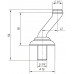 Отвод для смесителя (полуколонна) Migliore Cristalia ML.CRS-RIC3705.BR