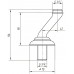 Отвод для смесителя (полуколонна) Migliore Cristalia ML.CRS-RIC3705.CR