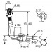 Слив-перелив для ванны Kludi Rotexa Multi 2120005N-00