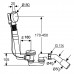 Слив-перелив для ванны Kludi Rotexa 2000 214060500