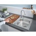 Комплект (Мойка кухонная GROHE K200 31552SD0 + Смеситель для кухонной мойки GROHE BauEdge 31367000) GROHE Bau 31562SD0