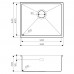 Мойка кухонная Omoikiri Taki 54-U/IF-IN нержавеющая сталь 4973046