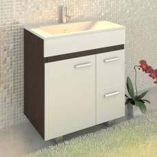 Тумба-умывальник COMFORTY "Манчестер-75" венге с раковиной Quadro 75 00004136267