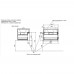 Тумба с раковиной Эстет Monaсo 600х480 подвесная 2 ящика 598х476х430 ФР-00002237