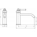 Смеситель для раковины, излив 18см., ручка латунь Migliore Ermitage Mini 30853