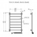 Полотенцесушитель электрический Тругор Пэк 20 кв 80x40 правый