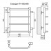 Полотенцесушитель водяной (с боковым подключением) Terminus Стандарт П4 400*530 (320)