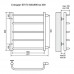 Полотенцесушитель водяной (с боковым подключением) Terminus Стандарт П5 500*730 (500)